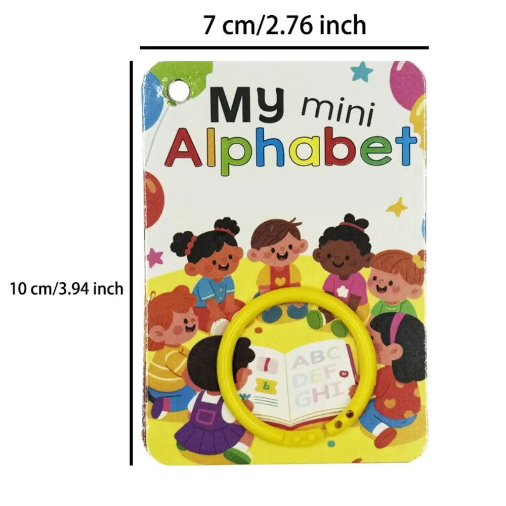 26 Letters English Alphabet Cards 156 Words with Pictures Children'S Flashcards Colorful Design A-Z Cards Phonics Words Cards